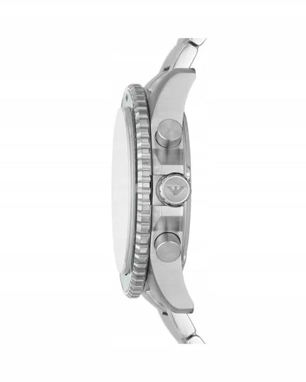 Emporio Armani Diver AR11500 vyriškas laikrodis, žalias ciferblatas, plieninė apyrankė