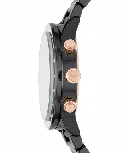 „Emporio Armani“ AR70002 Mario Chrono keraminis laikrodis vyrams, originalus, su sertifikatu