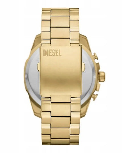 Vyriškas laikrodis DIESEL DZ4642 Mega Chief, auksinis, originalus, su dėžute