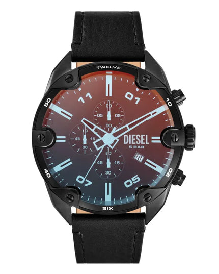 Vyriškas laikrodis „Diesel DZ4667 Spiked“, juodas, originalus, su dėžute