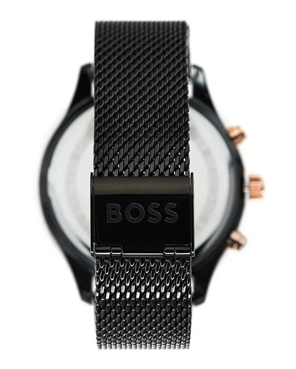 Vyriškas laikrodis HUGO BOSS 1513811 ASSOCIATE, juodas, su dėžute