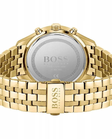 VYRIŠKAS LAIKRODIS HUGO BOSS 1513841 ASSOCIATE, AUKSINIS, SU DĖŽUTE