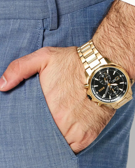 Vyriškas laikrodis HUGO BOSS 1513932 Globetrotter, originalus, su dėžute