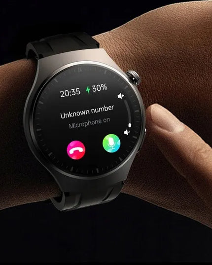 Vyriškas išmanusis laikrodis „SmarWatch AMOLED HRV EKG GLUKOZA PL“ su pulso, gliukozės ir deguonies stebėjimo funkcijomis, lenkų kalba