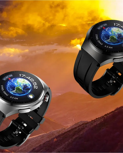 Vyriškas išmanusis laikrodis „SmarWatch AMOLED HRV EKG GLUKOZA PL“ su pulso, gliukozės ir deguonies stebėjimo funkcijomis, lenkų kalba