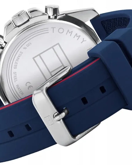 Vyriškas laikrodis Tommy Hilfiger Mason 1791791 su originaliu dirželiu ir dėžute