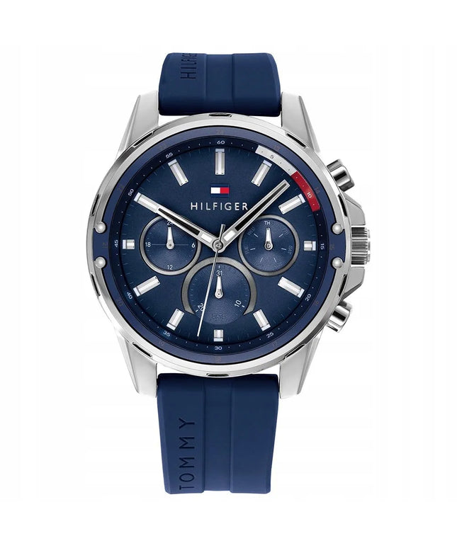 Vyriškas laikrodis Tommy Hilfiger Mason 1791791 su originaliu dirželiu ir dėžute
