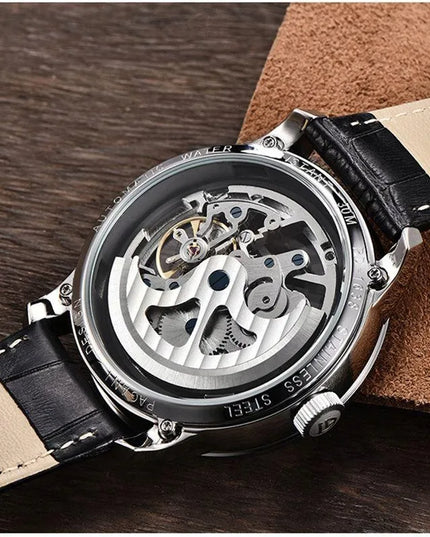 Vyriškas automatinis laikrodis „Pagani Design PD-1638 Skeleton“, 3 ATM, „Hardlex“ stiklas, su dėžute