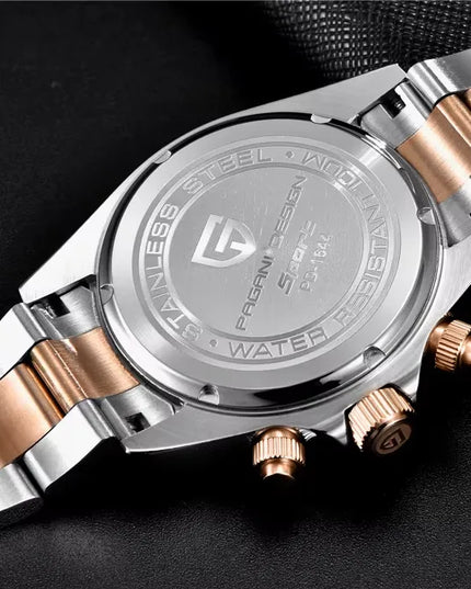 Pagani Design PD-1644 Daytona Chrono Sport VK63 vyriškas laikrodis su safyriniu stiklu ir dėžute