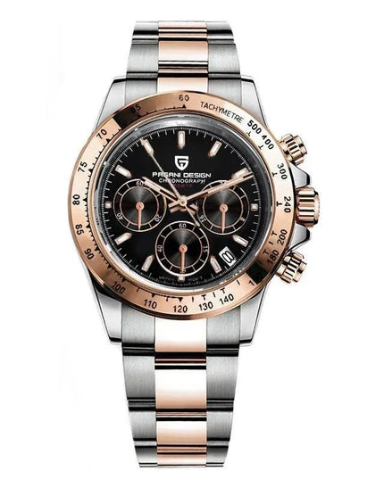 Pagani Design PD-1644 Daytona Chrono Sport VK63 vyriškas laikrodis su safyriniu stiklu ir dėžute