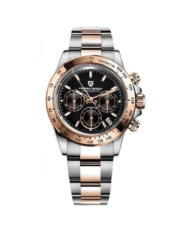 Pagani Design PD-1644 Daytona Chrono Sport VK63 vyriškas laikrodis su safyriniu stiklu ir dėžute