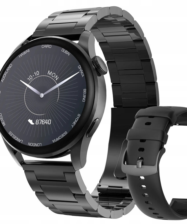 DT No.1 SmartWatch 3 Pro išmanusis laikrodis DT3 su pulso matuokliu, EKG ir skambučių funkcija
