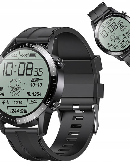 Vyriškas išmanusis laikrodis su skambučiais, PL meniu, atsparus vandeniui, sporto režimai, sveikata