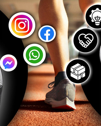 Vyriškas išmanusis laikrodis su skambučiais, PL meniu, atsparus vandeniui, sporto režimai, sveikata