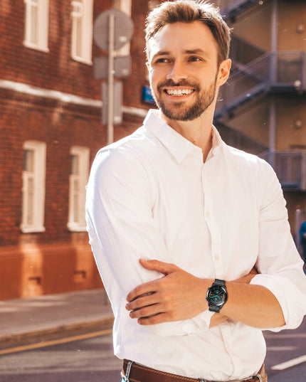 Vyriškas išmanusis laikrodis su skambučiais, PL meniu, atsparus vandeniui, sporto režimai, sveikata