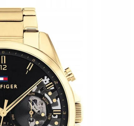 Tommy Hilfiger Baker 1710447 vyriškas auksinis laikrodis su originalia dėžute