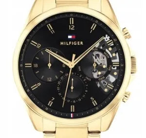 Tommy Hilfiger Baker 1710447 vyriškas auksinis laikrodis su originalia dėžute