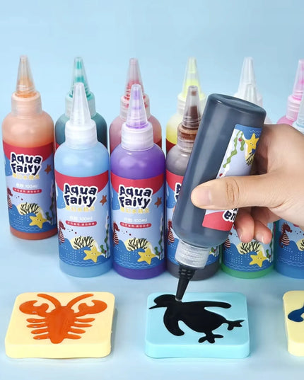 „Regmag“ gelio figūrėlių kūrimo rinkinys, 14 spalvų gelių po 60 ml, formelės
