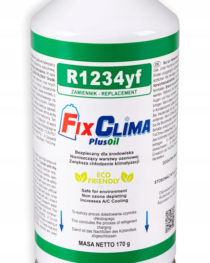AUTOMOBILINIO ORO KONDICIONIERIAUS PILDYMO RINKINYS 2x R1234yf ŠALTNEŠIS