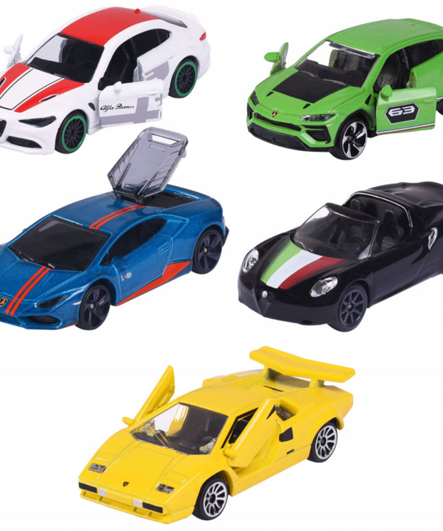 Majorette 5 itališkų sportinių automobilių rinkinys