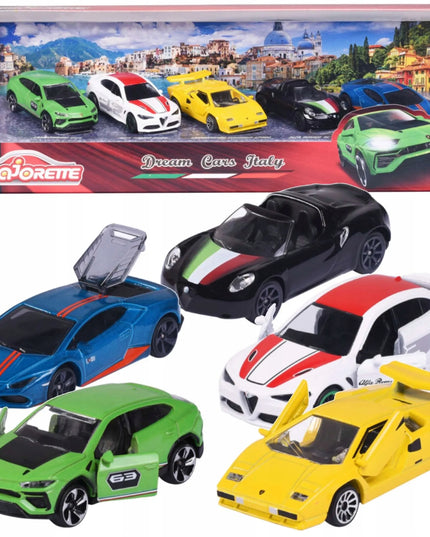 Majorette 5 itališkų sportinių automobilių rinkinys