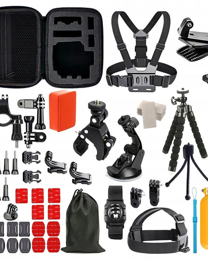 1One 61 viename priedų rinkinys GoPro HERO 13, 12, 11, 10, 9, 8, 7, 6, 5 Black kameroms