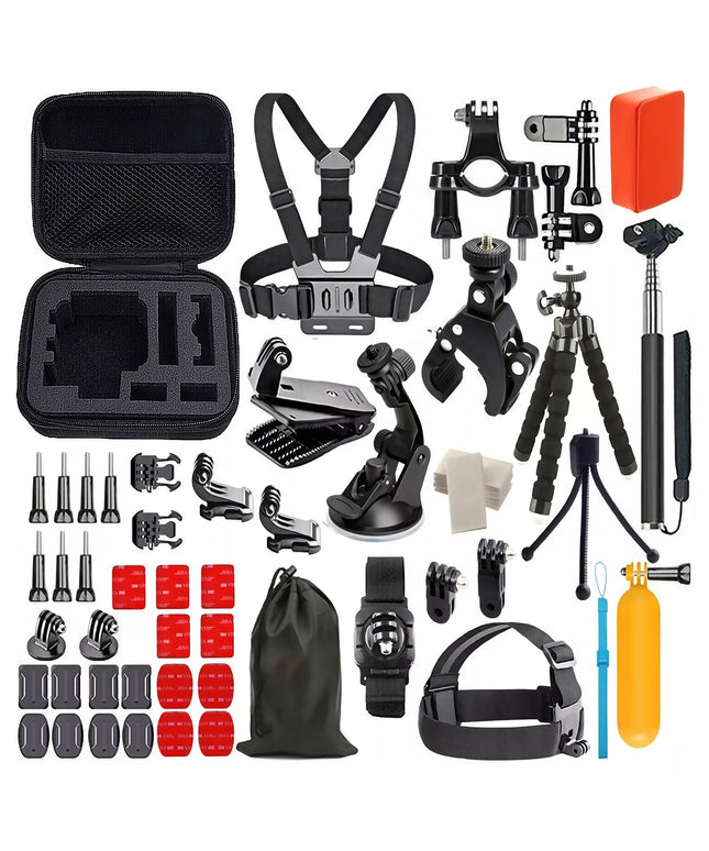 1One 61 viename priedų rinkinys GoPro HERO 13, 12, 11, 10, 9, 8, 7, 6, 5 Black kameroms