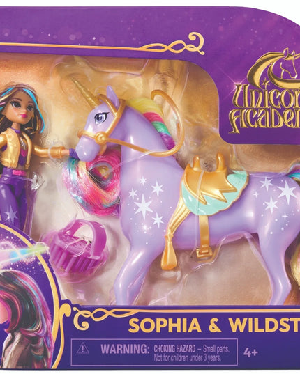 Rinkinys Unicorn Academy: Wildstar figūrėlė ir Sophia lėlė