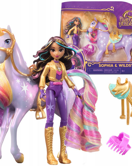 Rinkinys Unicorn Academy: Wildstar figūrėlė ir Sophia lėlė
