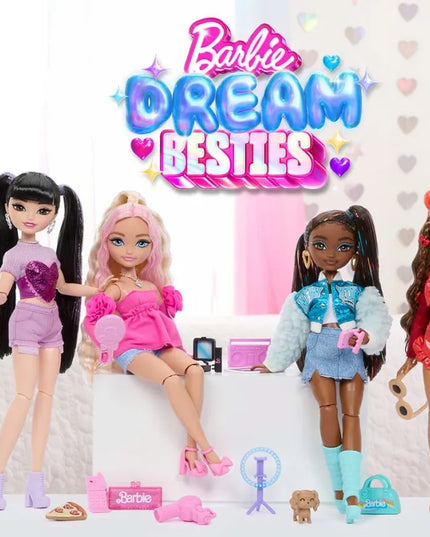 Barbie Dream Besties mados lėlė Teresa + aksesuarai, kuprinė, talismanas