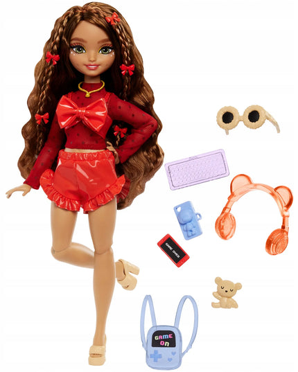 Barbie Dream Besties mados lėlė Teresa + aksesuarai, kuprinė, talismanas