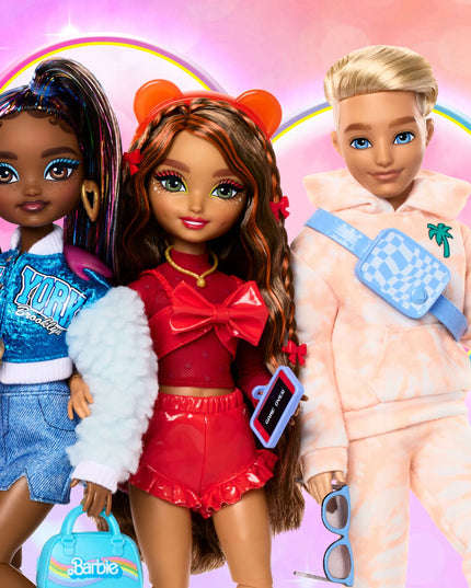 Barbie Dream Besties mados lėlė Teresa + aksesuarai, kuprinė, talismanas