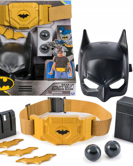 Batman rinkinys: kaukė ir diržas su priedais DC Comics Utility Belt