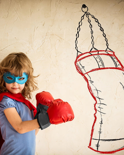 Bokso Rinkinys Vaikams, Bokso Pirštinės ir Kriaušė Treniruotėms