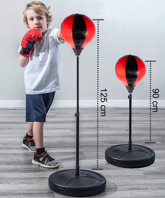 Bokso Rinkinys Vaikams, Bokso Pirštinės ir Kriaušė Treniruotėms