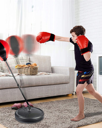 Bokso Rinkinys Vaikams, Bokso Pirštinės ir Kriaušė Treniruotėms