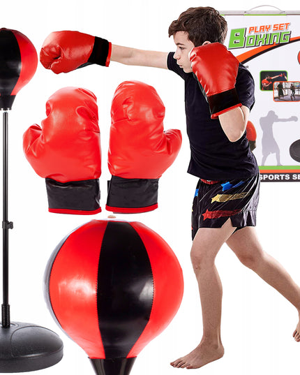 Bokso Rinkinys Vaikams, Bokso Pirštinės ir Kriaušė Treniruotėms