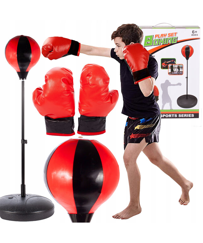 Bokso Rinkinys Vaikams, Bokso Pirštinės ir Kriaušė Treniruotėms