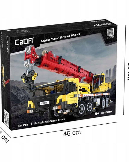 CaDA Blokelių Rinkinys, Didelis Motorizuotas Sunkvežimis su Kranu, 1831 Detalė