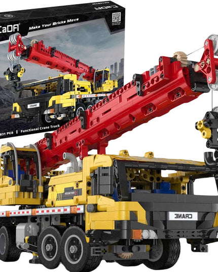 CaDA Blokelių Rinkinys, Didelis Motorizuotas Sunkvežimis su Kranu, 1831 Detalė