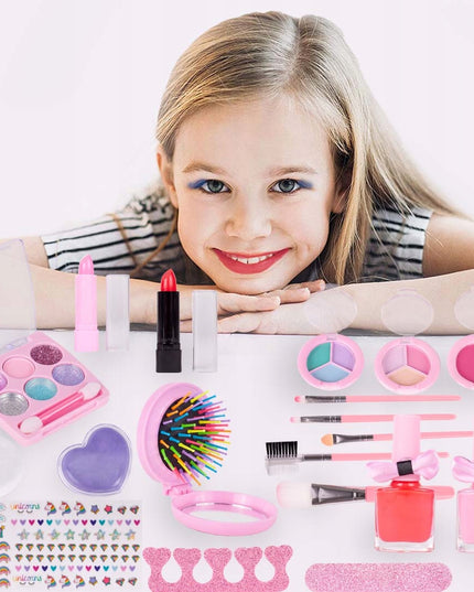 VAIKIŠKAS MAKIAŽO RINKINYS LAGAMINĖLYJE "UNDINĖLĖ" SPALVINGAS