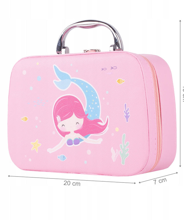 VAIKIŠKAS MAKIAŽO RINKINYS LAGAMINĖLYJE "UNDINĖLĖ" SPALVINGAS