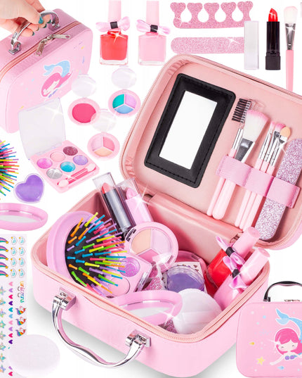 VAIKIŠKAS MAKIAŽO RINKINYS LAGAMINĖLYJE "UNDINĖLĖ" SPALVINGAS