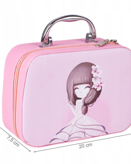 Grožio rinkinys vaikams mergaitėms, kosmetika nagams lagaminėlyje