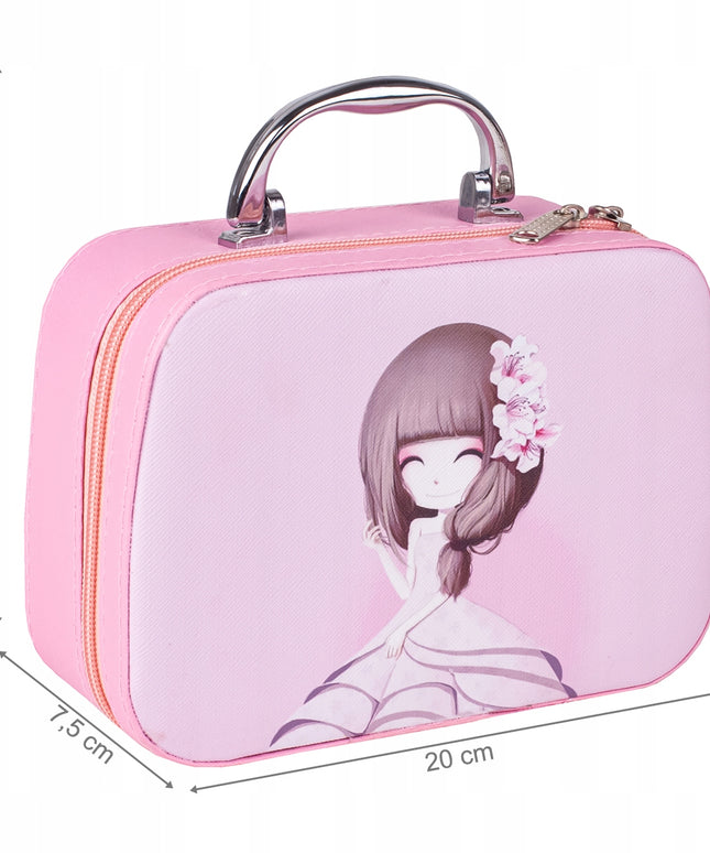 Grožio rinkinys vaikams mergaitėms, kosmetika nagams lagaminėlyje