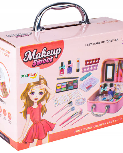 Grožio rinkinys vaikams mergaitėms, kosmetika nagams lagaminėlyje