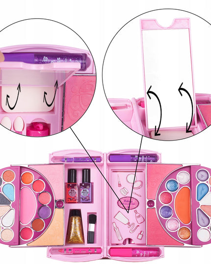 VAIKIŠKAS MAKIAŽO IR GROŽIO DAILĖS RINKINYS LAGAMINĖLYJE