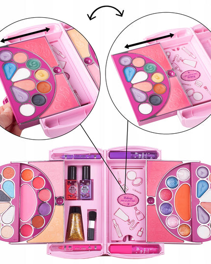 VAIKIŠKAS MAKIAŽO IR GROŽIO DAILĖS RINKINYS LAGAMINĖLYJE