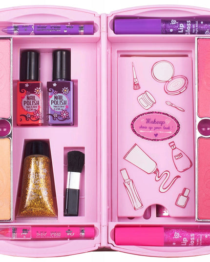 VAIKIŠKAS MAKIAŽO IR GROŽIO DAILĖS RINKINYS LAGAMINĖLYJE