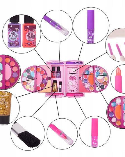 VAIKIŠKAS MAKIAŽO IR GROŽIO DAILĖS RINKINYS LAGAMINĖLYJE